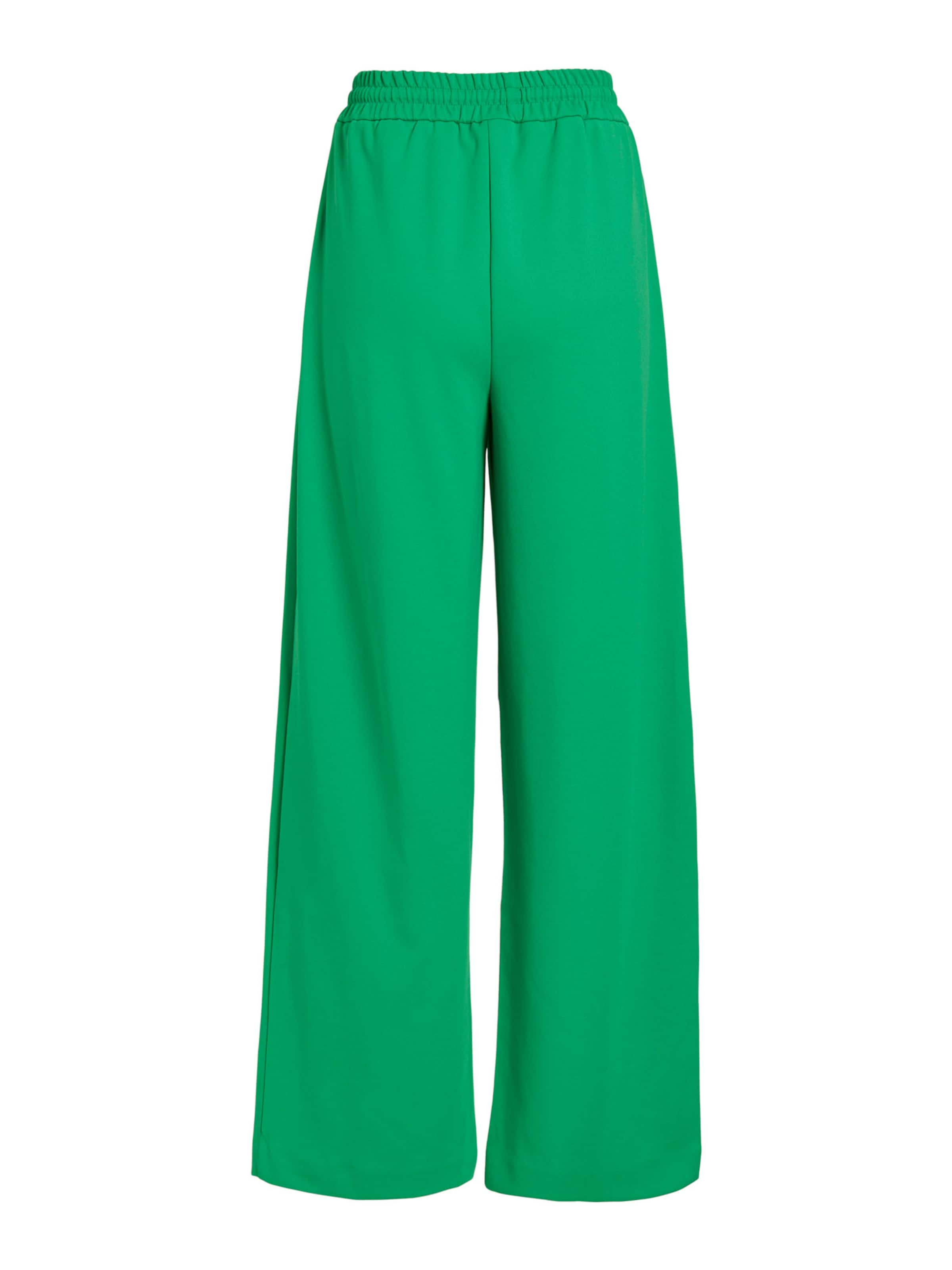 VILA Wide leg Pleat-front trousers 'VIClua' in Green