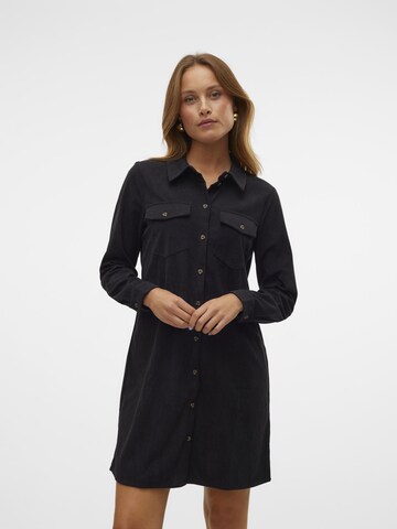 VERO MODA Blusenkleid 'Vilia' in Schwarz: Vorderseite