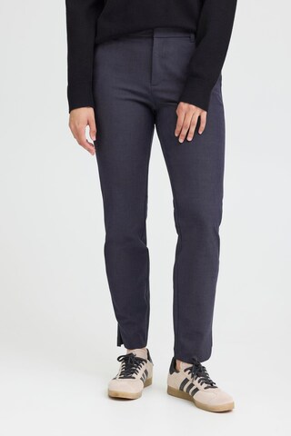 Coupe slim Pantalon 'BINDY ' Pulz en bleu : devant