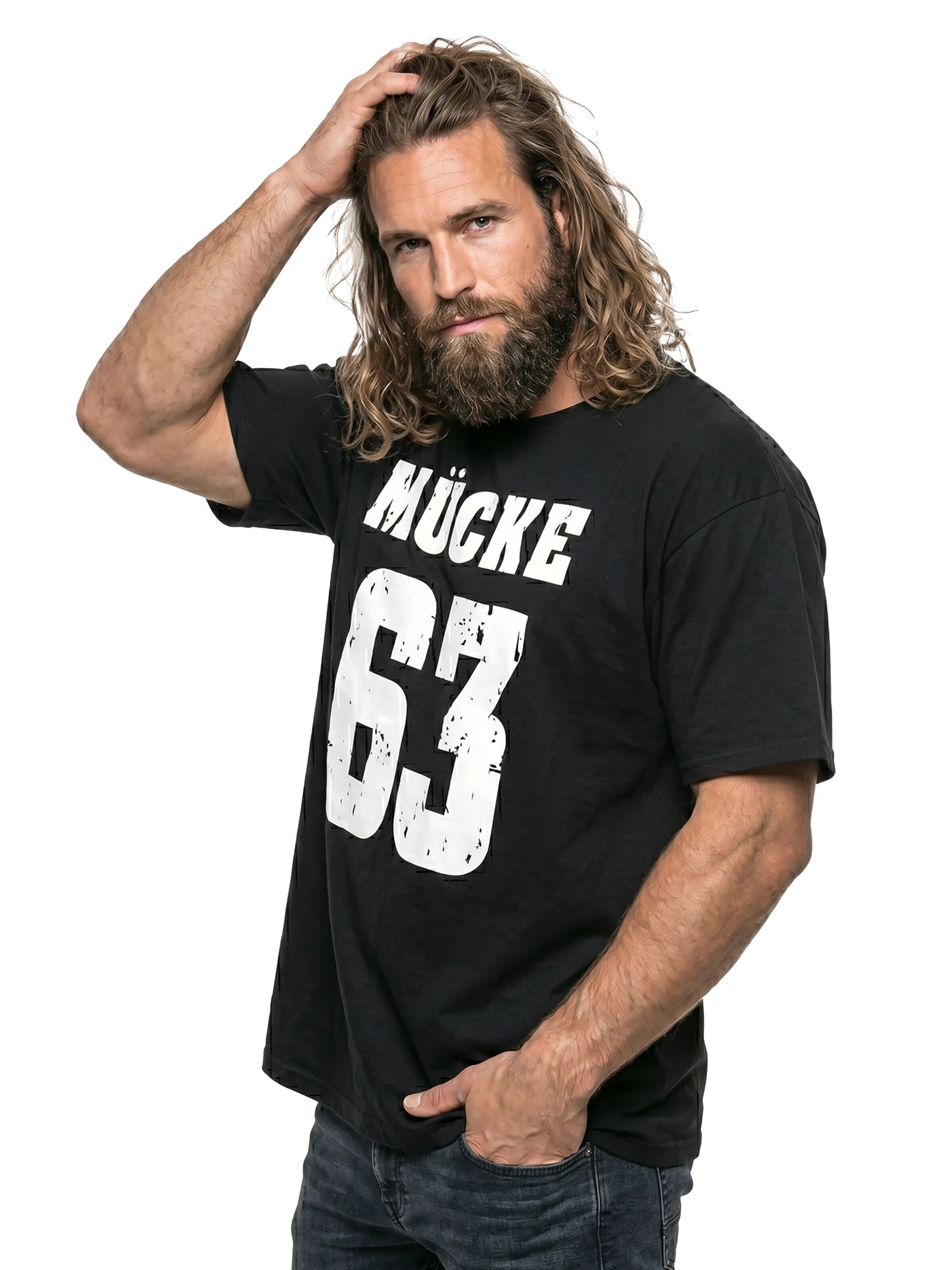 MAKAYA Shirt 'Mücke 63' in Black