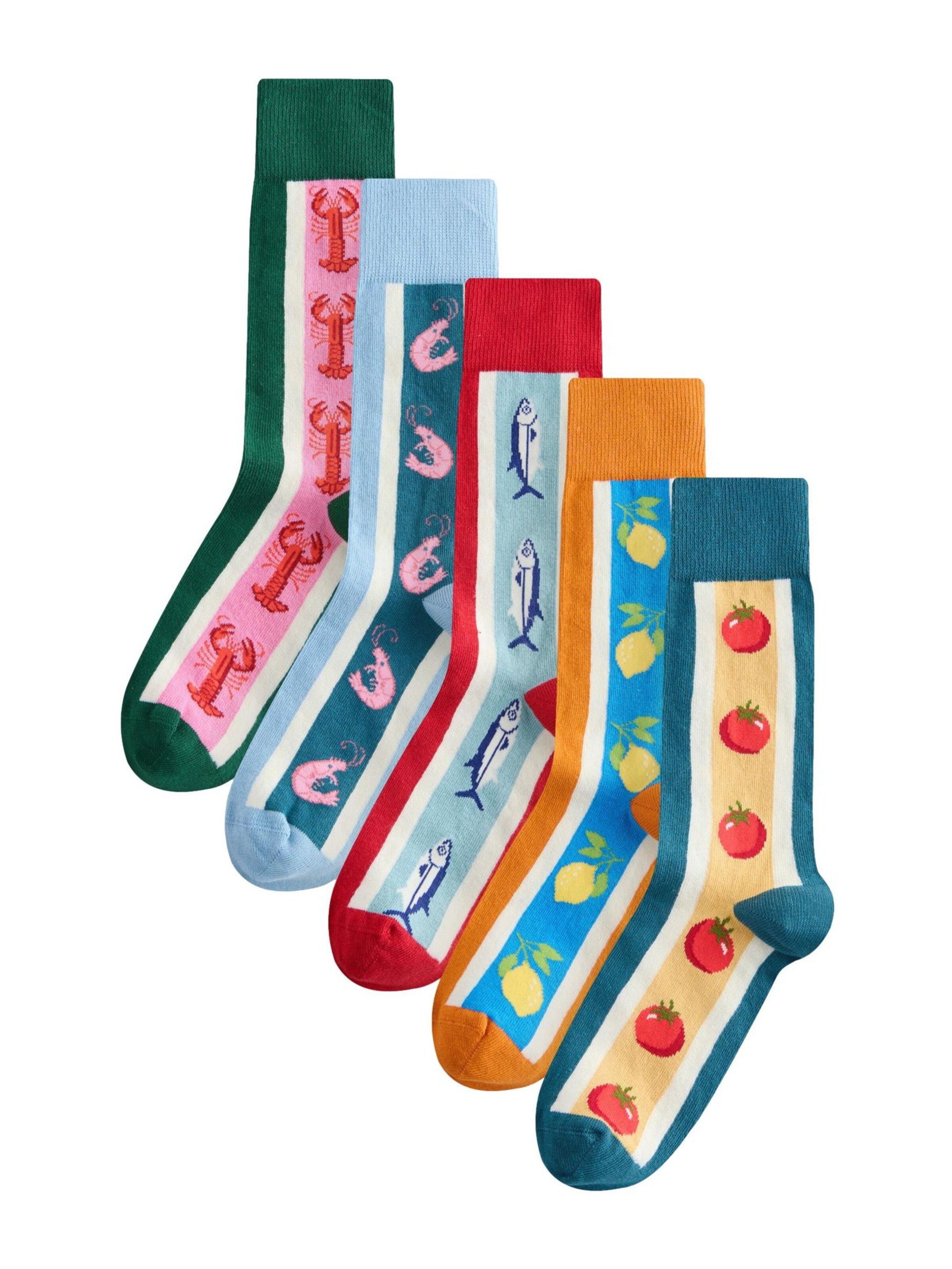 Next Socken in Blau: Vorderseite