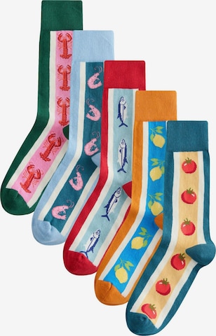 Next Socken in Blau: Vorderseite