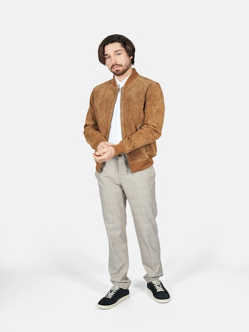 FREAKY NATION Regular fit Between-Season Jacket 'Ted' in Brown