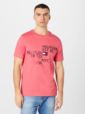 TOMMY HILFIGER - Camiseta en rojo: frente