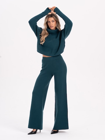 Loosefit Pantalon MYLAVIE by Sarah Harrison en vert