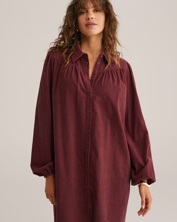Robe-chemise WE Fashion en rouge
