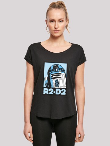 T-shirt 'Star Wars R2-D2 Poster' F4NT4STIC en noir : devant