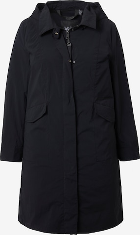 Ulla Popken Between-seasons coat in Black: front