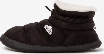 Nuvola. Hausschuh 'Home Velvet' in Schwarz: Vorderseite