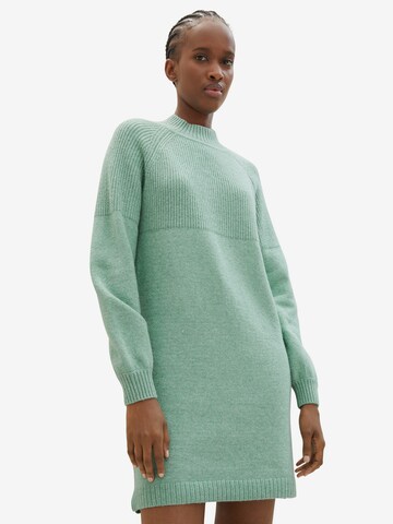 Rochie tricotat de la TOM TAILOR DENIM pe verde