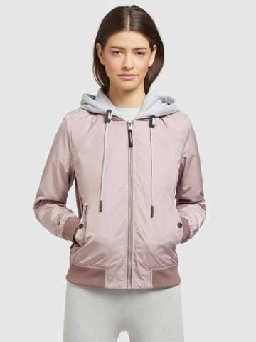 khujo Between-season jacket 'PERSEE' in Pink: front