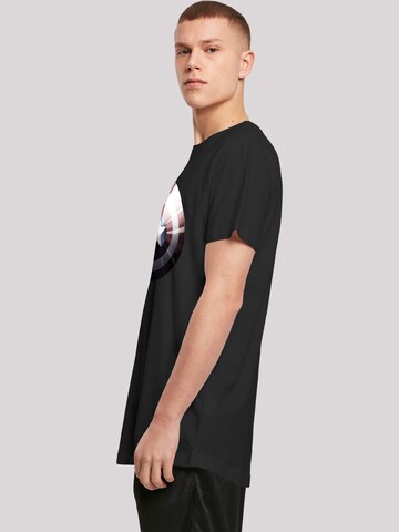 T-Shirt 'Marvel Captain America Shield Shiny' F4NT4STIC en noir