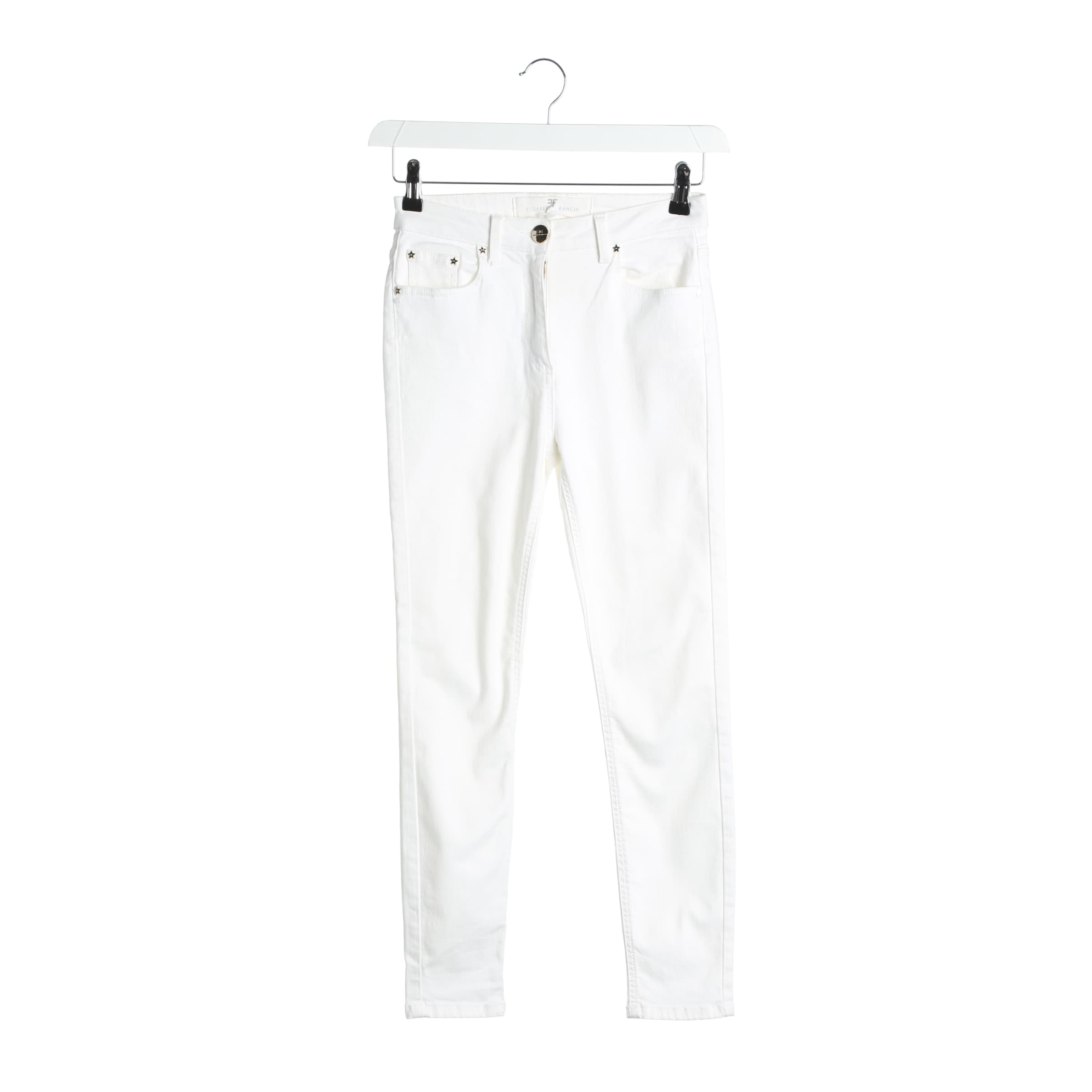 Elisabetta Franchi Jeans 28 in Weiß: Vorderseite
