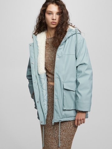 Pull&Bear Téli parka - kék: elől