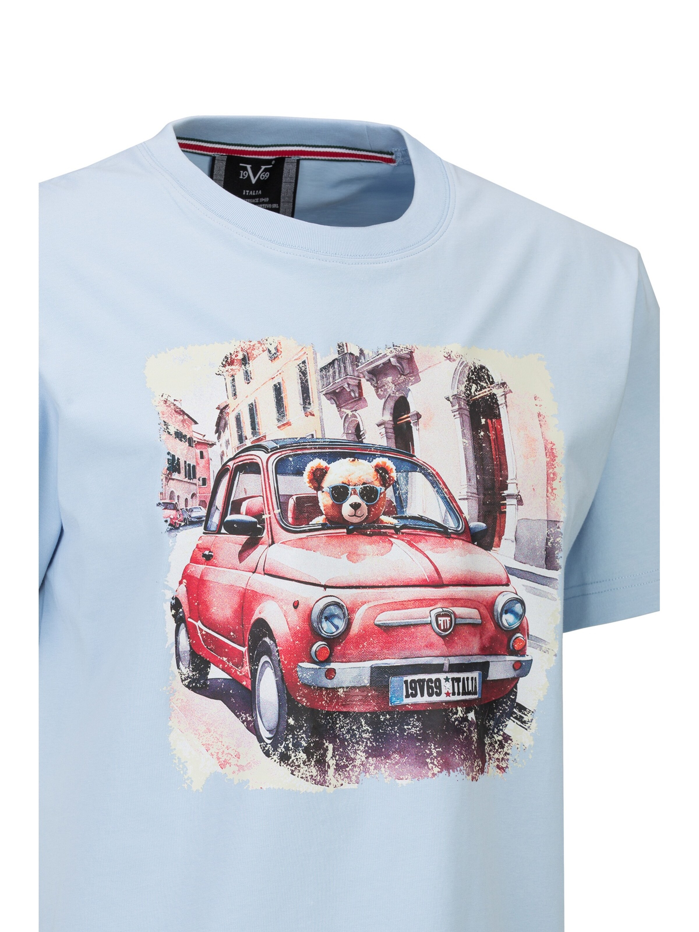 19V69 ITALIA Paita 'Rafael Bear 500' värissä sininen