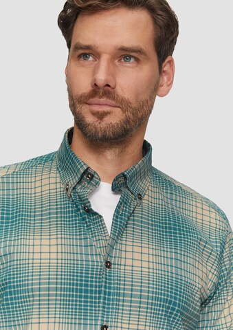 s.Oliver Regular fit Button Up Shirt in Beige