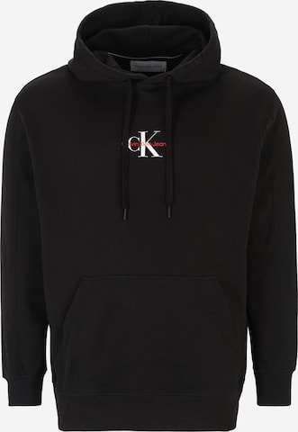 Calvin Klein Jeans Plus Sweatshirt in Schwarz: predná strana