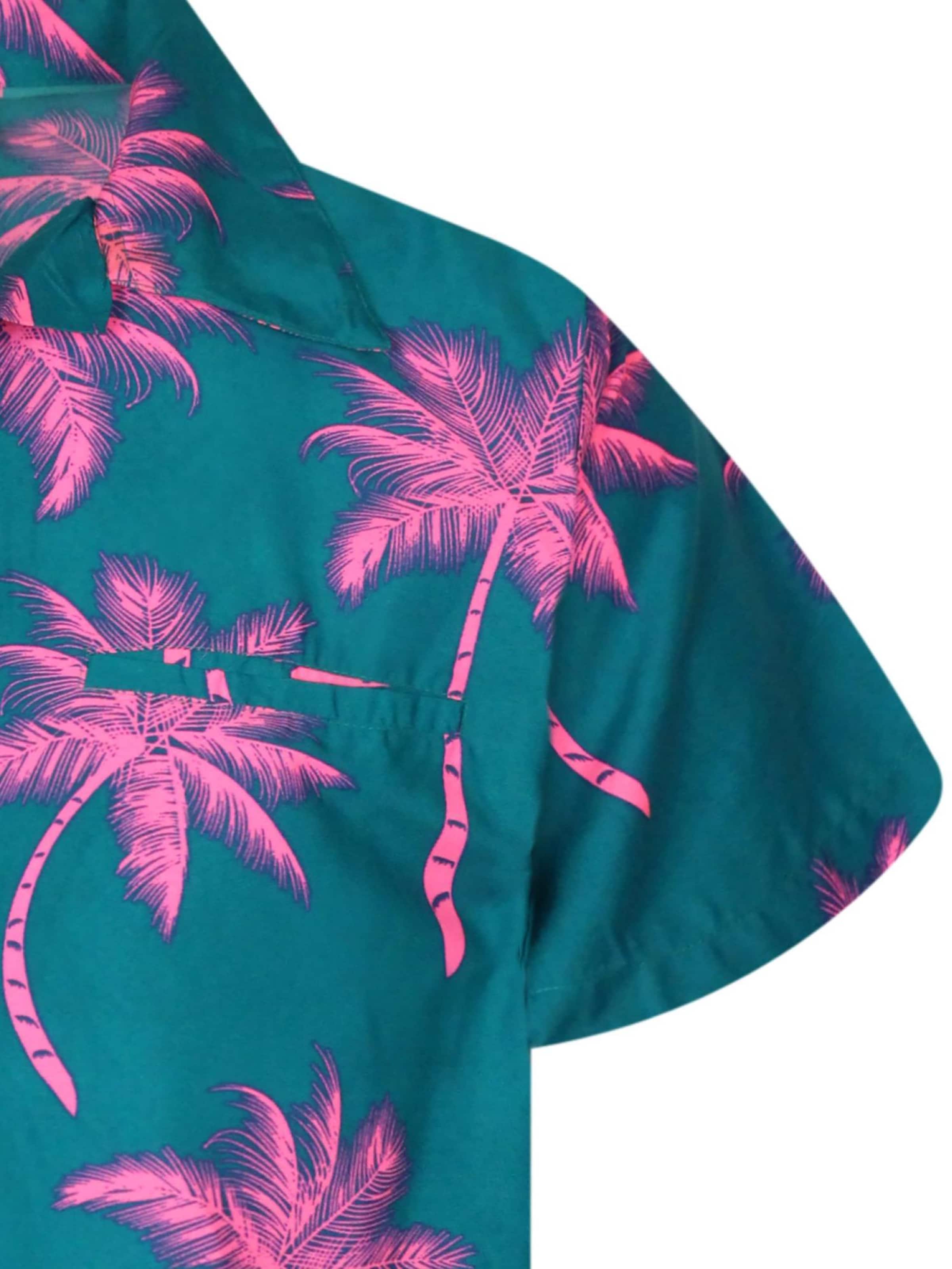 Maglietta 'Palmshadow' di King Kameha in verde