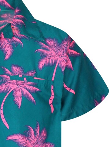 King Kameha Shirt 'Palmshadow' in Grün