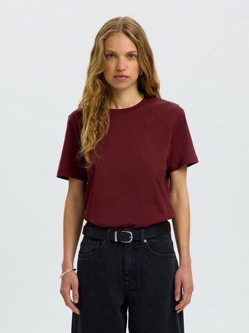 SELECTED Shirt in Red: front