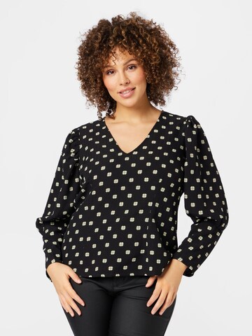 Vero Moda Curve Shirts 'GINA' i sort: forside