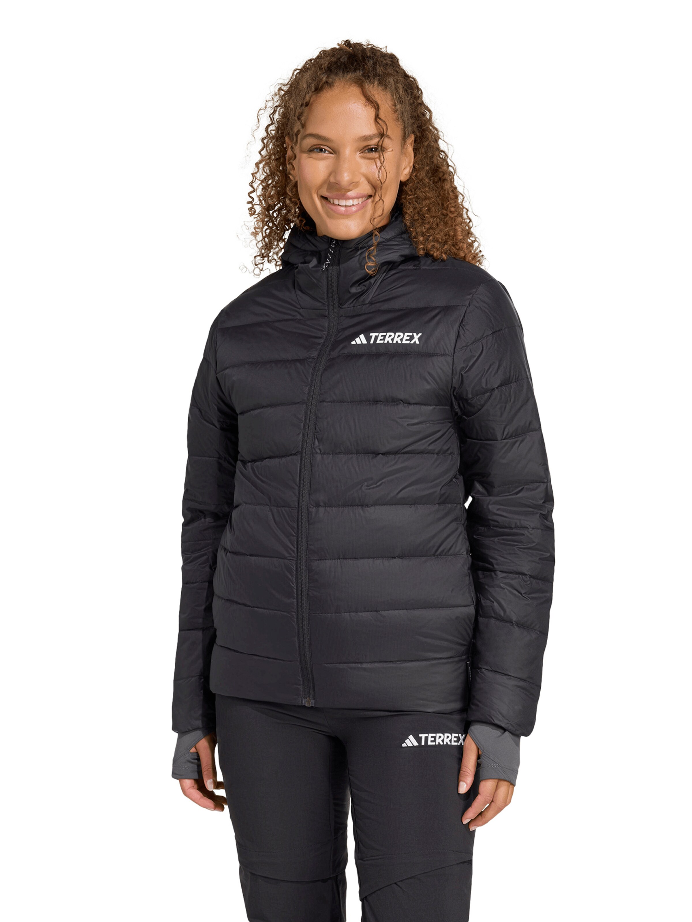 ADIDAS TERREX Outdoor jacket 'ESS' in Black: front