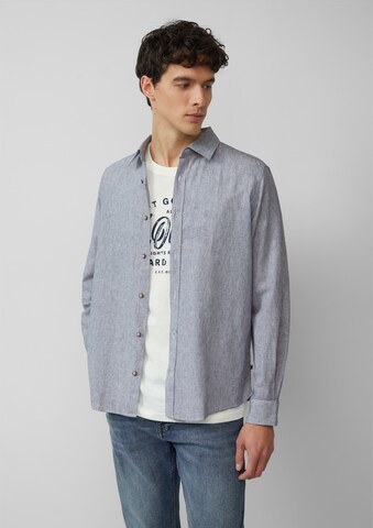 s.Oliver Regular fit Button Up Shirt in Blue: front