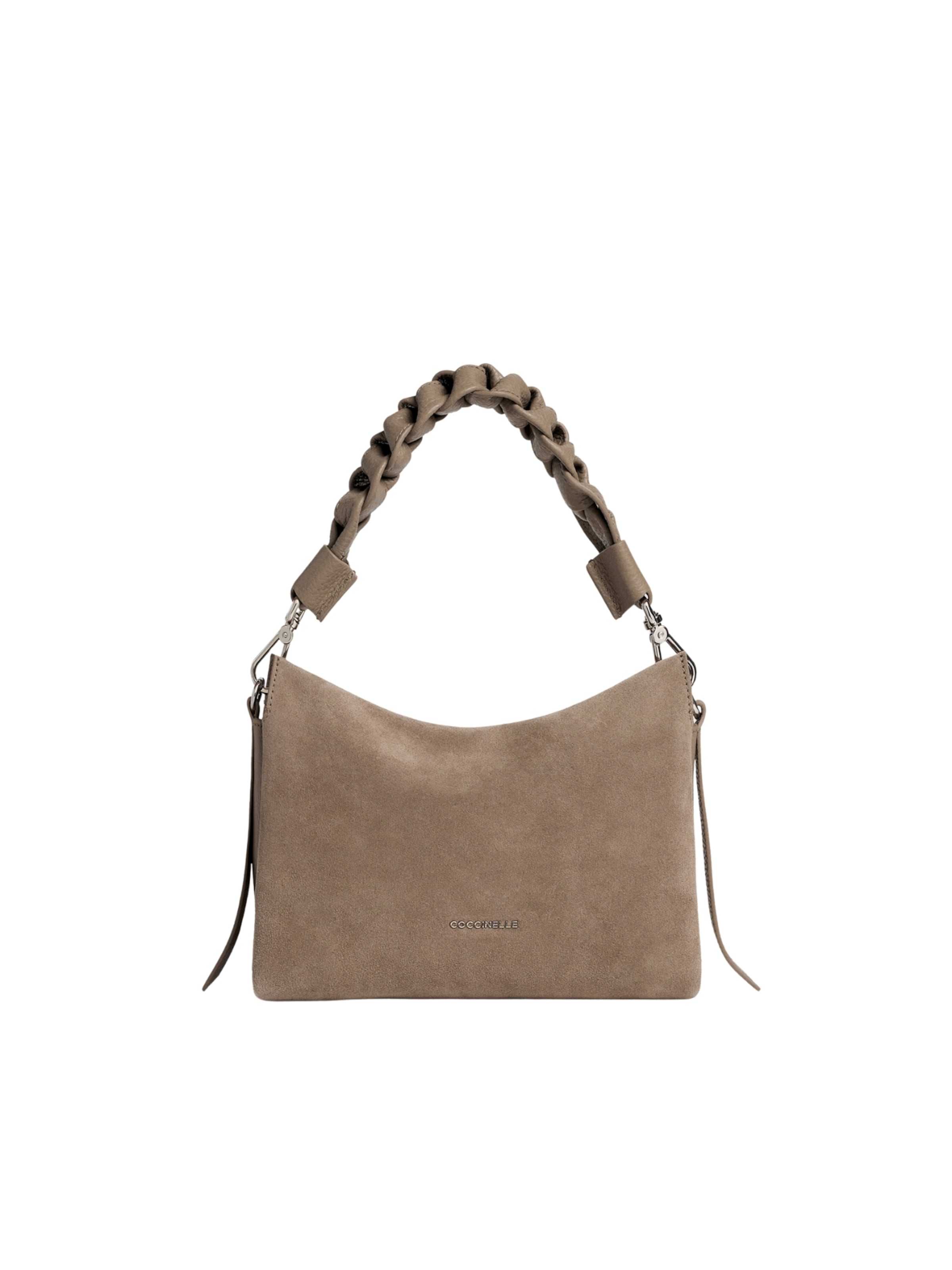 Coccinelle - Bolso de mano 'Boheme Suede 200s 1' en gris: frente