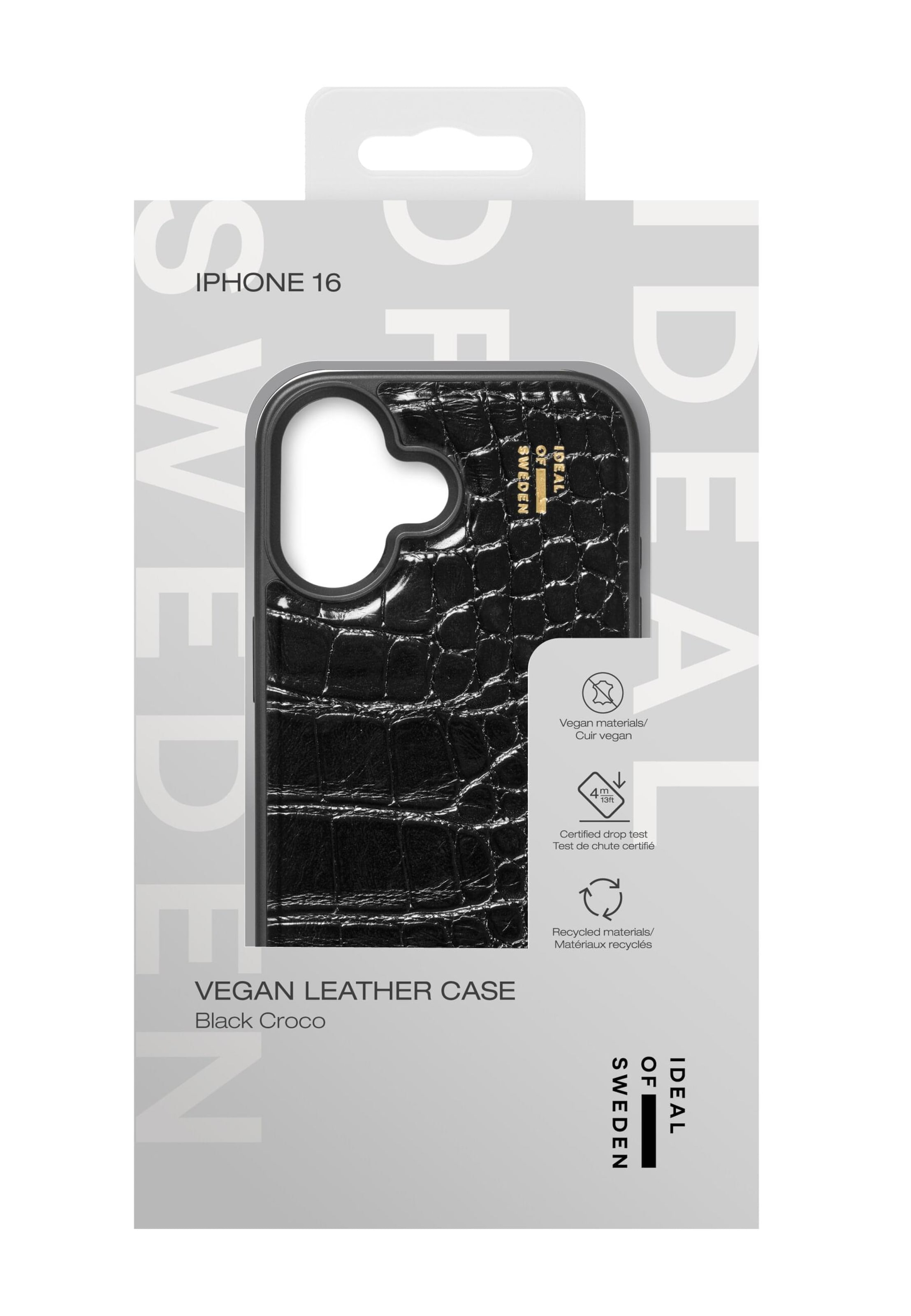 Protection pour Smartphone 'iPhone 16' iDeal of Sweden en noir