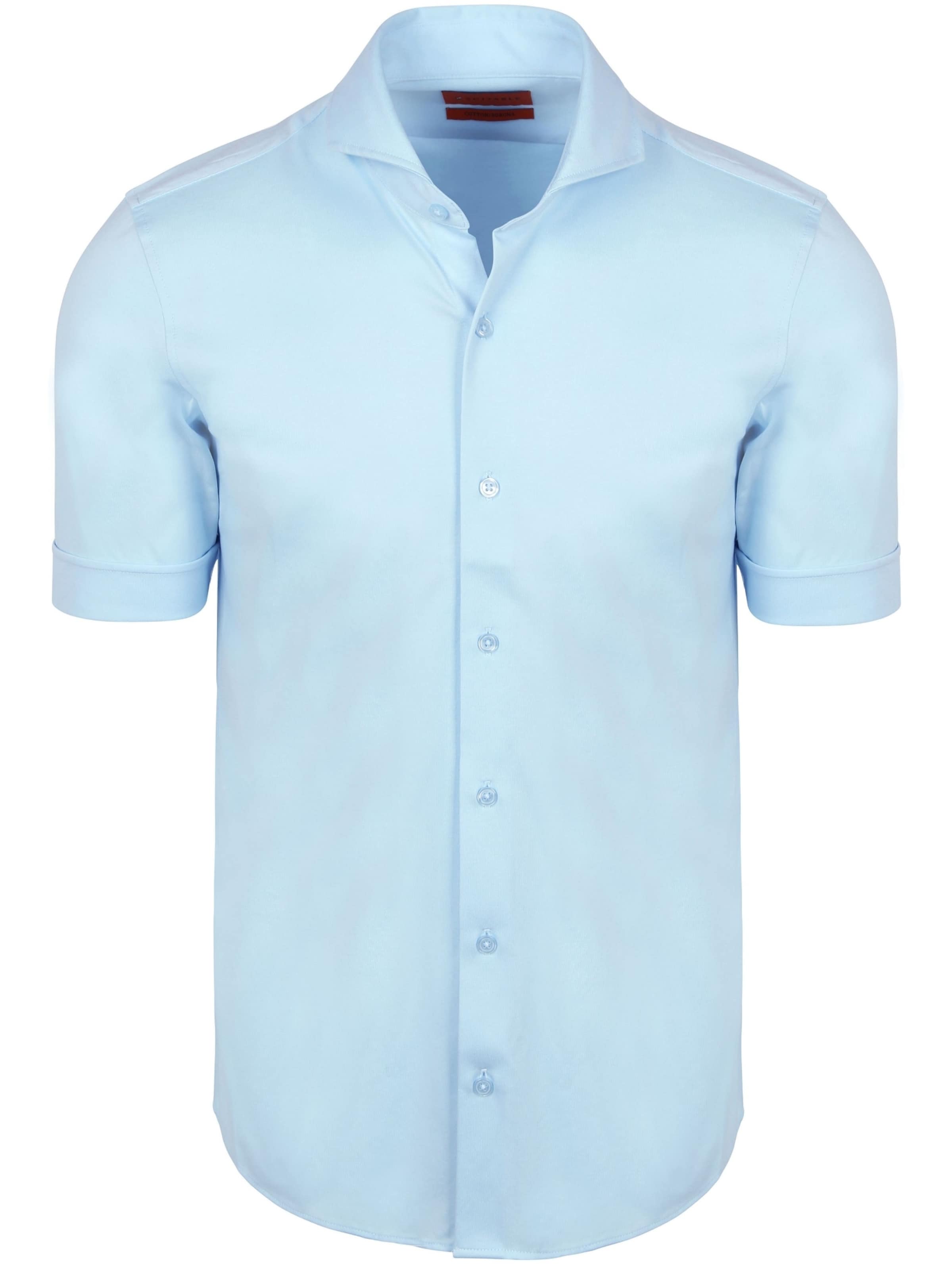 Coupe slim Chemise Suitable en bleu : devant