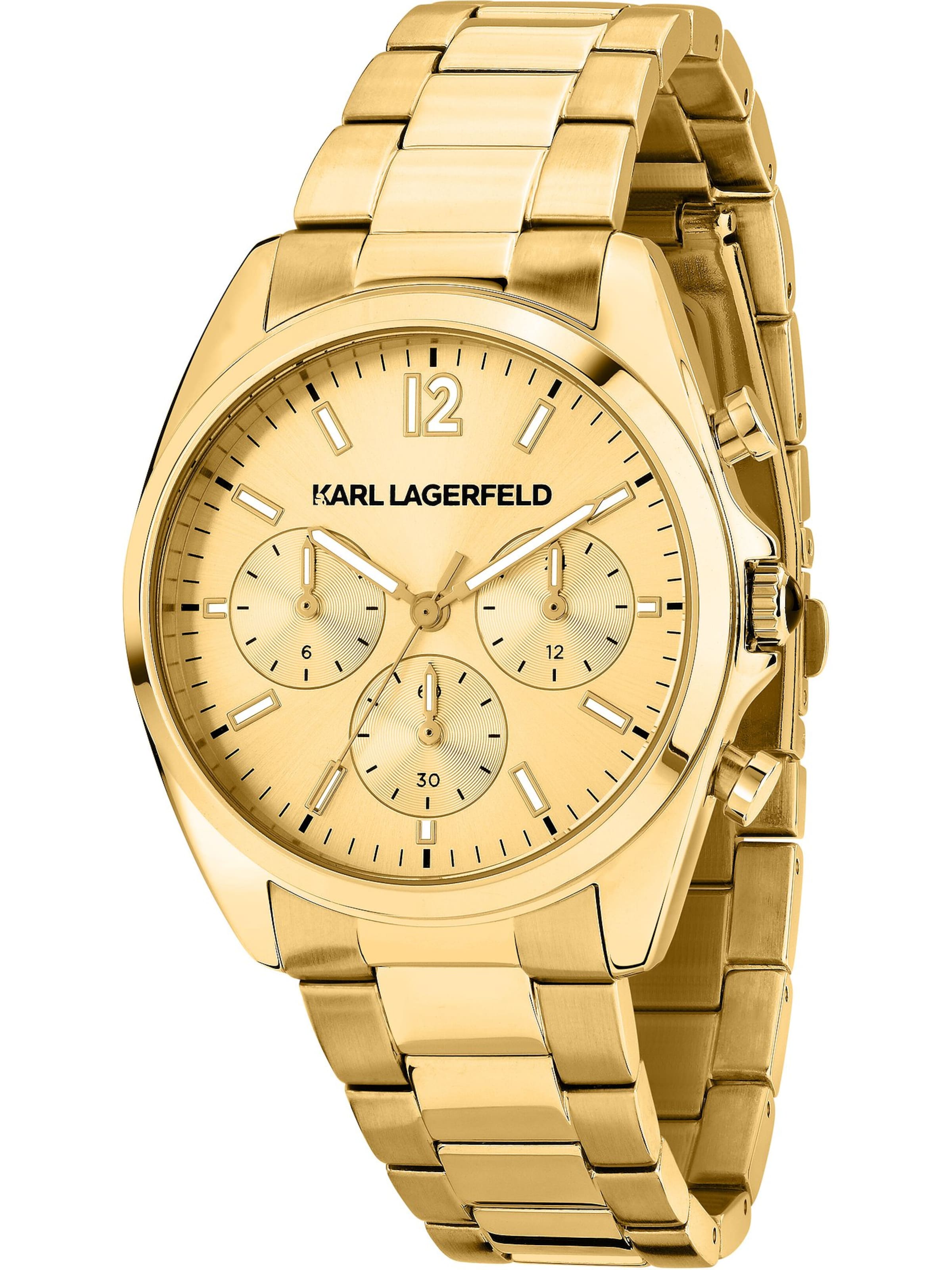 Karl Lagerfeld Analog Watch 'Boss Novia' in Gold: front