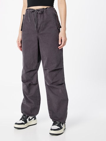 TOPSHOP Tapered Trousers in Grey: front