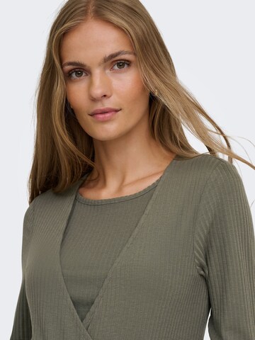 Only Maternity Top 'OLMKAILA' in Grün