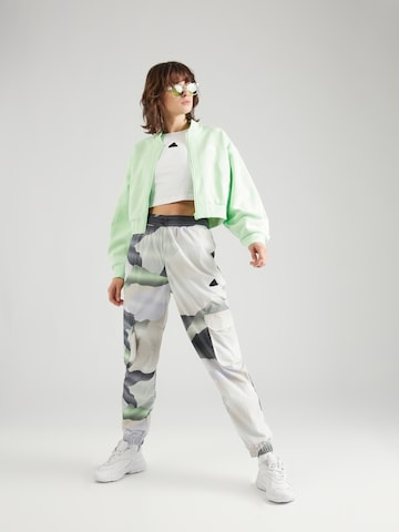 Bluză cu fermoar sport 'Future Icons' de la ADIDAS SPORTSWEAR pe verde