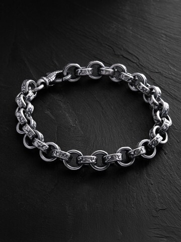 REYTEL - Pulsera 'INVICTA' en plata: frente