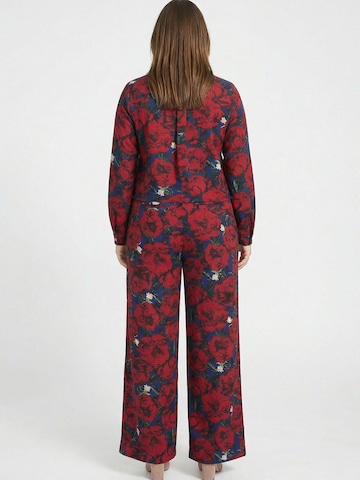 Guido Maria Kretschmer Curvy Wide Leg Hose 'Finja' in Rot