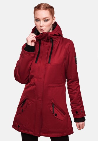 NAVAHOO Winterparka in Rood: voorkant