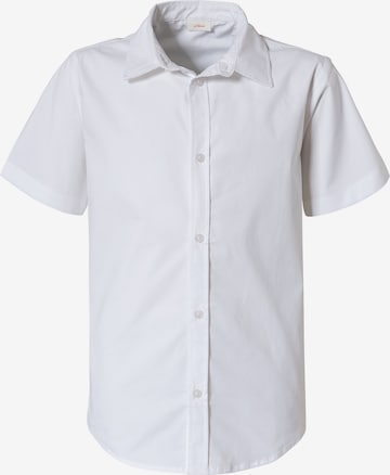 s.Oliver Regular fit Button up shirt in White: front