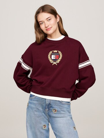 Tommy Jeans Sweatshirt in Red: front