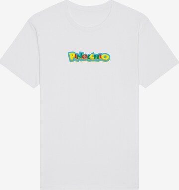 T-Shirt 'Pinocchio' F4NT4STIC en blanc : devant