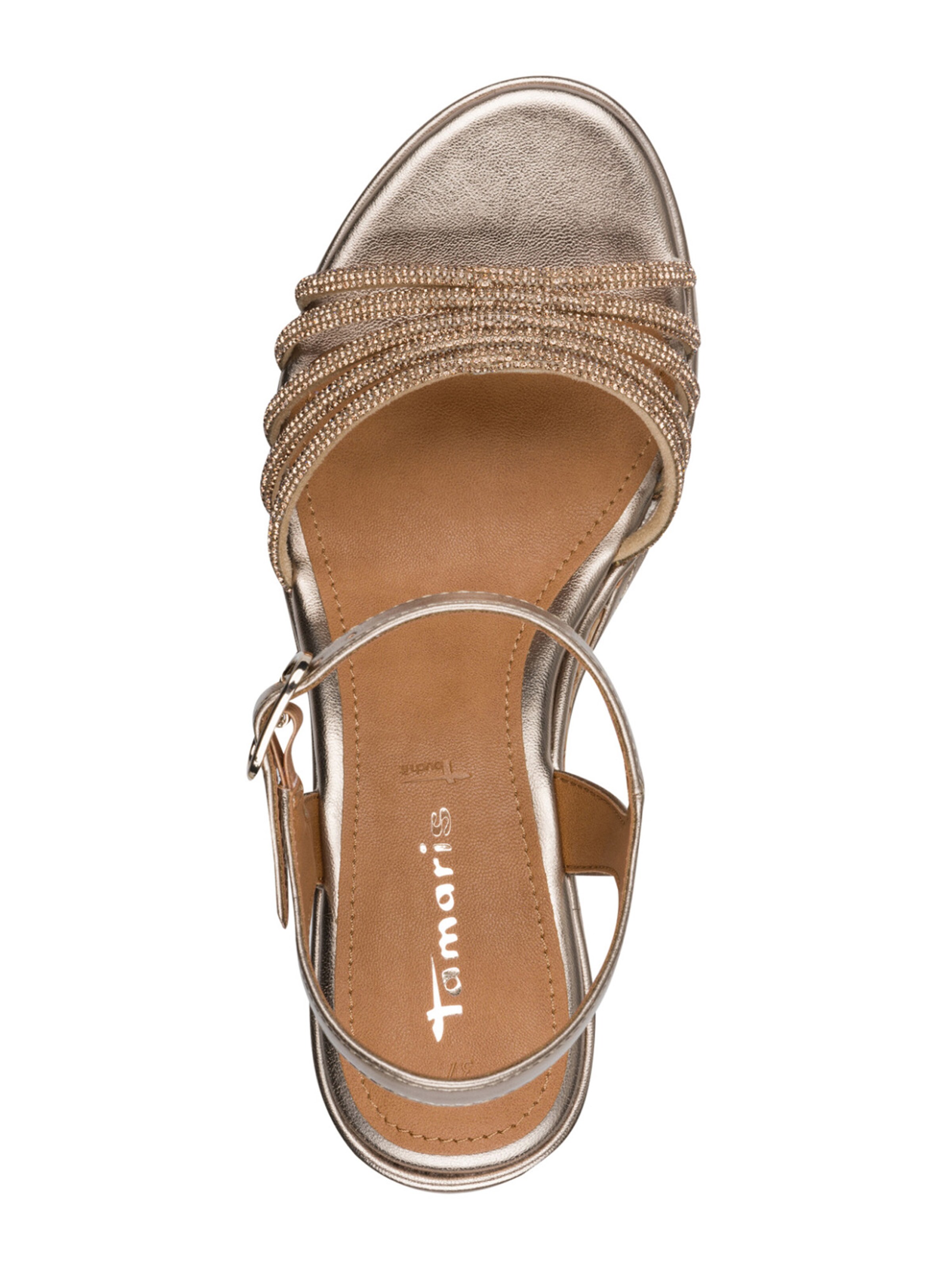 Tamaris Босоножки с ремешком в Бронзовый