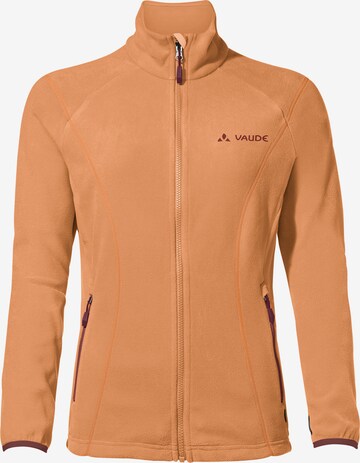 VAUDE Athletic Fleece Jacket 'Rosemoor' in Orange: front