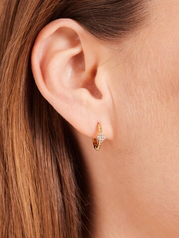 Boucles d'oreilles 'Klassisch' Lucardi en or : devant