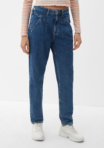 QS Regular Jeans in Blauw: voorkant