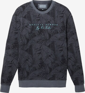 Sweat-shirt TOM TAILOR en bleu : devant