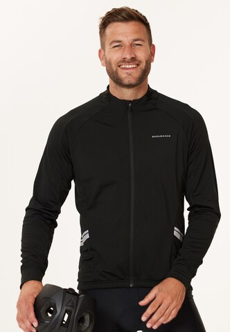 ENDURANCE Athletic Jacket 'Verner' in Black: front