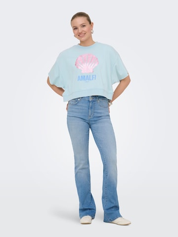 ONLY Sweatshirt 'ONLCapri' in Blauw