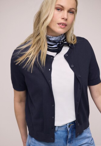 STREET ONE Strickjacke in Blau: Vorderseite