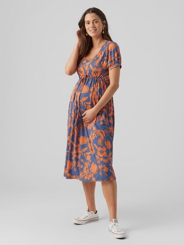 MAMALICIOUS Jurk 'Ebbie Tess' in Blauw