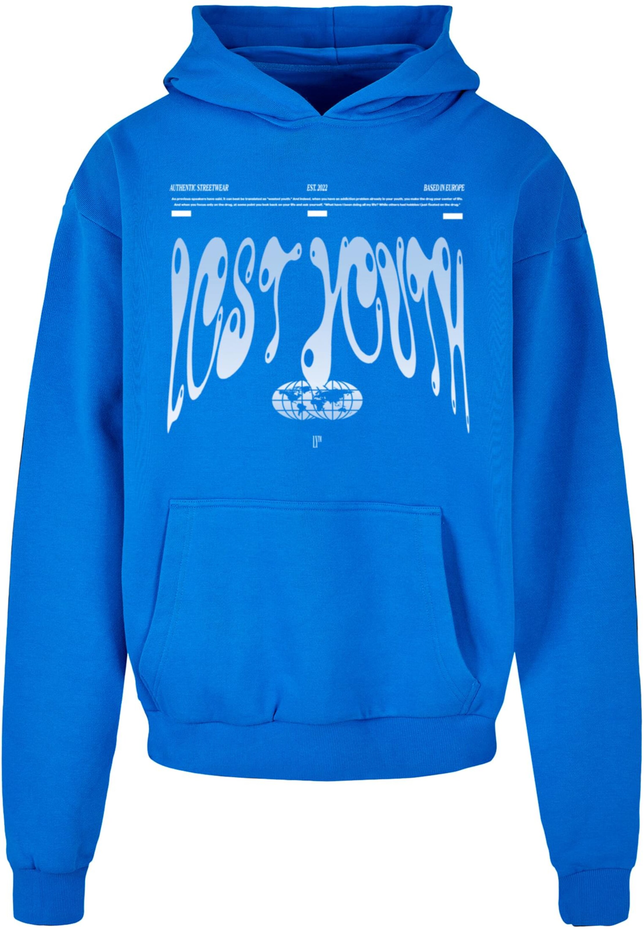 Sweat-shirt 'Authentic' Lost Youth en bleu : devant